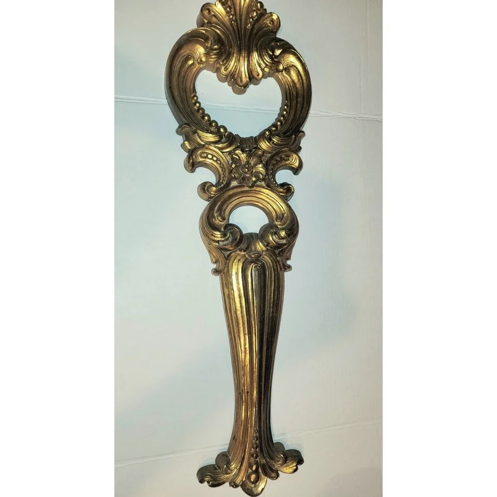 Syroco Rococo Ornate Gold Plastic Wall Frame 25x9, Oval 1-Photo